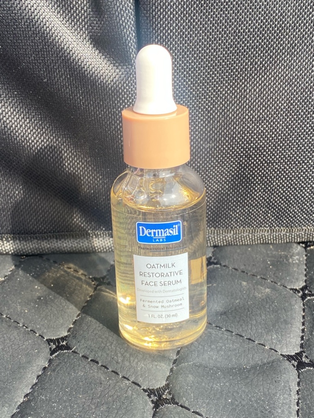 Dermasil Labs Oatmilk Restorative Face Serum - Light Golden Dropper Bottle - Picture 3 of 4